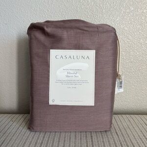 NWT California King 400 Thread Count Rayon from Bamboo Sheet Set Fig - Casaluna